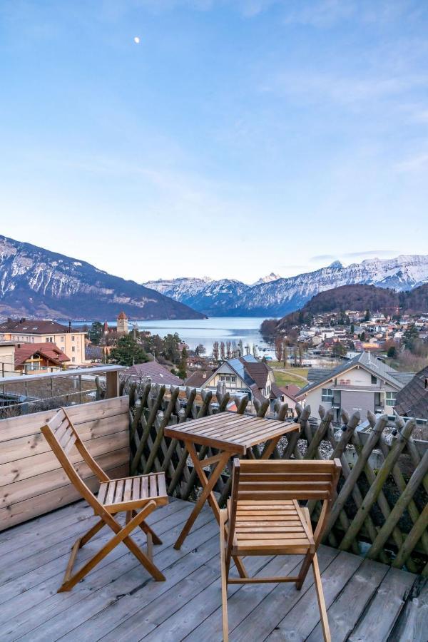 La Belle Vue Boutique Hotel & Cafe Spiez Exterior photo