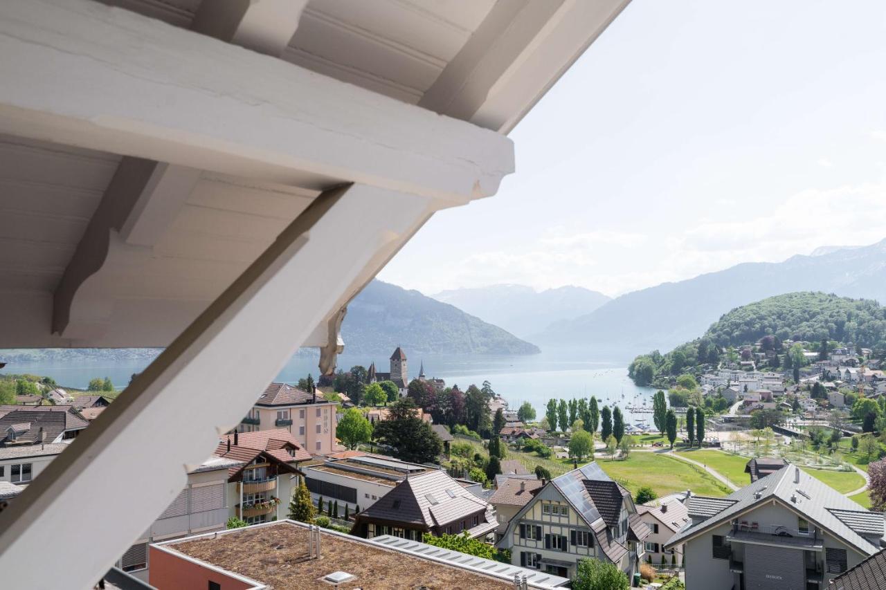 La Belle Vue Boutique Hotel & Cafe Spiez Exterior photo