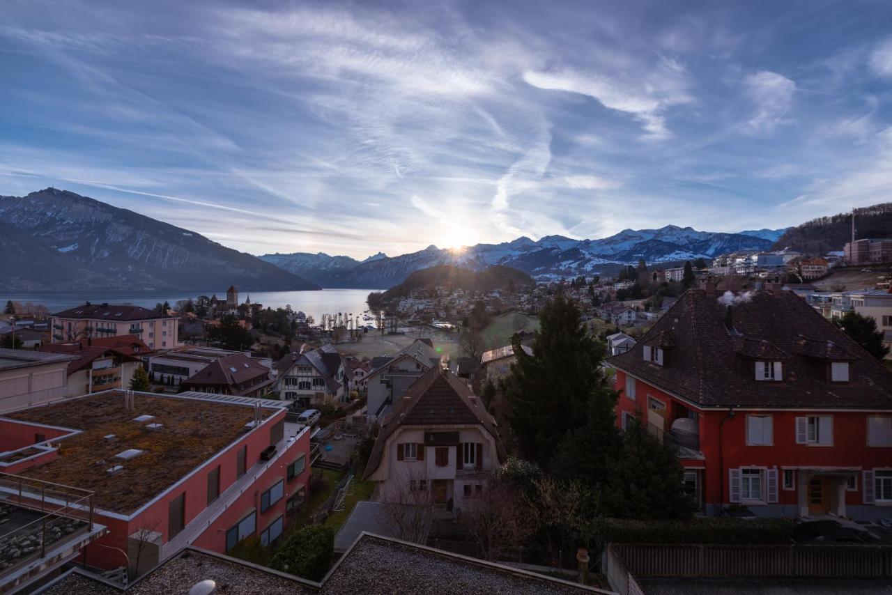 La Belle Vue Boutique Hotel & Cafe Spiez Exterior photo